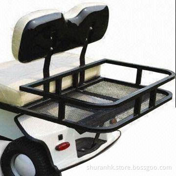 Golf Cart Rear Cargo Basket with Smooth Powder Coating, Measures 1.06 x 0.65 x 0.16m